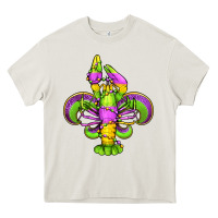 Cream mardi gras crawfish fleur de lis Heavy Core Tee - Jasminsmagicworld