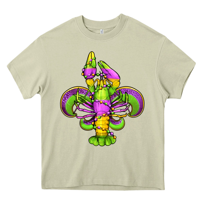 Mardi Gras Crawfish Fleur De Lis Heavy Core Tee by Jasminsmagicworld | Teevron