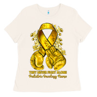 Bone they never fight alone yellow ribbon with boxing g Ladies Tee - NancyCooperArtShop