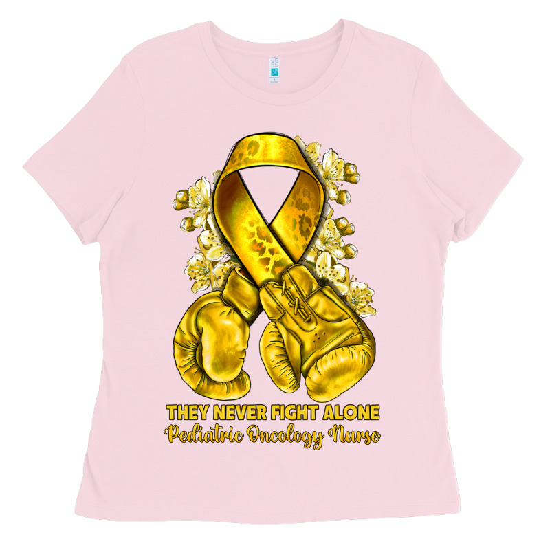 They Never Fight Alone Yellow Ribbon With Boxing G Ladies Tee by NancyCooperArtShop | Teevron