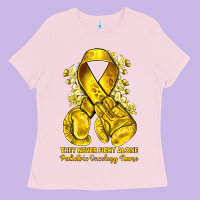 They Never Fight Alone Yellow Ribbon With Boxing G Ladies Tee Designed By Nancycooperartshop