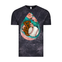 Cloud Black baseball and western roses teardrop  3 Vintage Tee - BundleAndBundleShop
