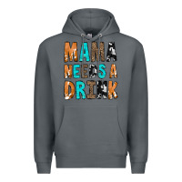 Rock Mama Needs a Drink Premium Hoodie - CowCowDesign