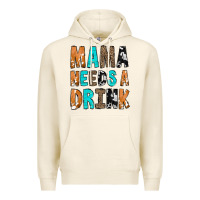 Tofu Mama Needs a Drink Premium Hoodie - CowCowDesign