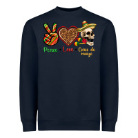 Navy Peace Love Cinco De Mayo Heavyweight Sweatshirt - texasbilliewilder