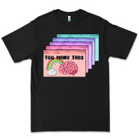 Black too many tabs Premium Tee - MaliasSmallBusiness