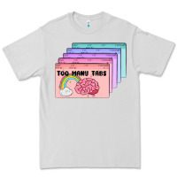 Dove Grey too many tabs Premium Tee - MaliasSmallBusiness