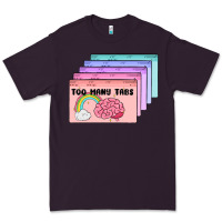 Plum too many tabs Premium Tee - MaliasSmallBusiness