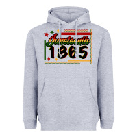 Heather Grey Juneteenth 1865 Heavyweight Hoodie - FaDigitalArtStudio
