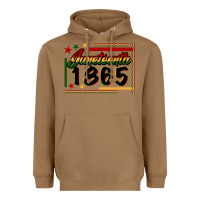 Toasted Coconut Juneteenth 1865 Heavyweight Hoodie - FaDigitalArtStudio