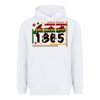 White Juneteenth 1865 Heavyweight Hoodie - FaDigitalArtStudio
