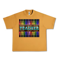 Peanut Butter Teacher Crayons Tumbler Urban Heavy Tee - LillyAllenDesigns