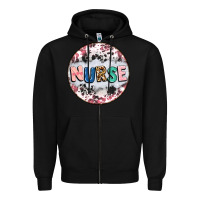 Black nurse coaster Zipper Hoodie - CowGirlArtShop