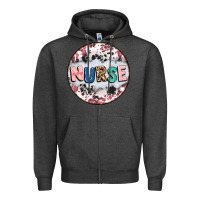 Charcoal Heather nurse coaster Zipper Hoodie - CowGirlArtShop