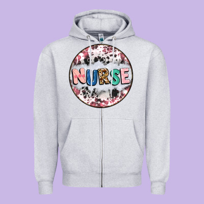 Nurse Coaster Zipper Hoodie Designed By Cowgirlartshop