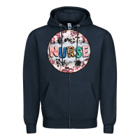 Navy nurse coaster Zipper Hoodie - CowGirlArtShop