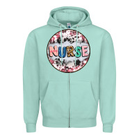 Seafoam nurse coaster Zipper Hoodie - CowGirlArtShop