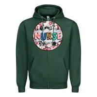 Sports Green nurse coaster Zipper Hoodie - CowGirlArtShop