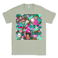 Matcha Hairdresser Gnomes With Hearts And Pearls With Leopard Classic Tee - BundleAndBundleShop