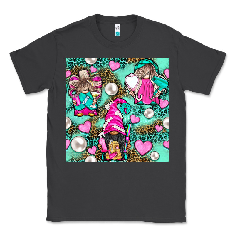 Hairdresser Gnomes With Hearts And Pearls With Leopard Classic Tee by BundleAndBundleShop | Teevron