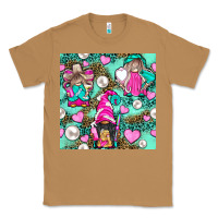 Toasted Coconut Hairdresser Gnomes With Hearts And Pearls With Leopard Classic Tee - BundleAndBundleShop