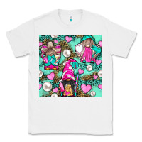 White Hairdresser Gnomes With Hearts And Pearls With Leopard Classic Tee - BundleAndBundleShop