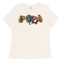 Bone western christmas papa claus sunflowers and cactus Ladies Tee - Jasminsmagicworld