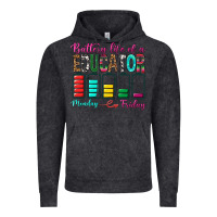 Vintage Black Battery Life Of A Educator Vintage Hoodie - BundleAndBundleShop