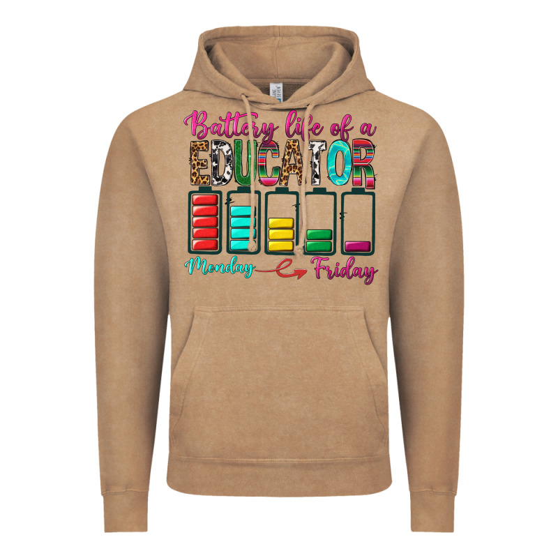 Battery Life Of A Educator Vintage Hoodie by BundleAndBundleShop | Teevron