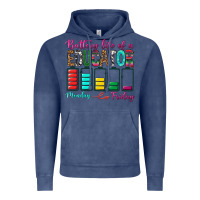 Vintage Denim Battery Life Of A Educator Vintage Hoodie - BundleAndBundleShop