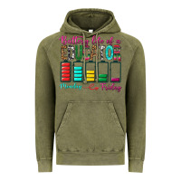 Vintage Olive Battery Life Of A Educator Vintage Hoodie - BundleAndBundleShop