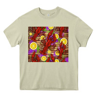 Mossy mardi gras crawfish and lemons Heavy Core Tee - Jasminsmagicworld
