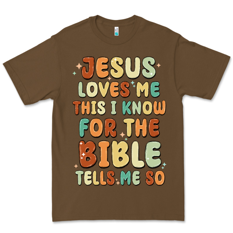 Jesus Loves Me This I Know For The Bible Tells Me Premium Tee by MaliasSmallBusiness | Teevron