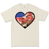 Bone western usa flag heart Premium Tee - JahusDesignShop