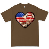 Cacao western usa flag heart Premium Tee - JahusDesignShop
