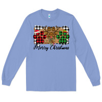 Colony Blue Merry Christmas Paws Long Sleeve Tee - Bettercallsaul