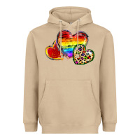 Mushroom Pride hearts Heavyweight Hoodie - FaDigitalArtStudio