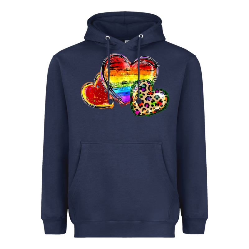 Pride Hearts Heavyweight Hoodie by FaDigitalArtStudio | Teevron