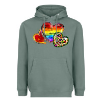 Sage Pride hearts Heavyweight Hoodie - FaDigitalArtStudio