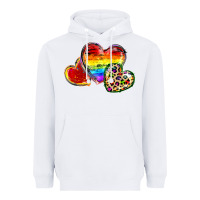 White Pride hearts Heavyweight Hoodie - FaDigitalArtStudio