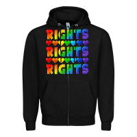 Black Rights rights rights pride Zipper Hoodie - CowGirlArtShop