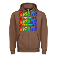 Chestnut Rights rights rights pride Zipper Hoodie - CowGirlArtShop