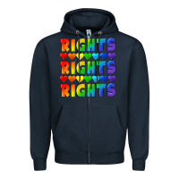 Navy Rights rights rights pride Zipper Hoodie - CowGirlArtShop