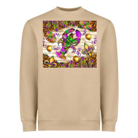 Mushroom Mardi Gras with crab Heavyweight Sweatshirt - NancyCooperArtShop