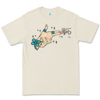 Bone western turquoise gun hand Premium Tee - MaliasSmallBusiness