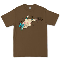 Cacao western turquoise gun hand Premium Tee - MaliasSmallBusiness