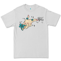 Dove Grey western turquoise gun hand Premium Tee - MaliasSmallBusiness