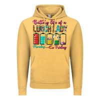 Vintage Mustard Battery Life Of A lunch Lady Vintage Hoodie - BundleAndBundleShop