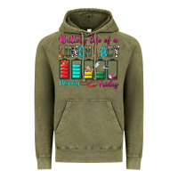 Vintage Olive Battery Life Of A lunch Lady Vintage Hoodie - BundleAndBundleShop