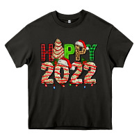 Asphalt happy 2022 with christmas tree cake Heavy Core Tee - AdoDesignShop
